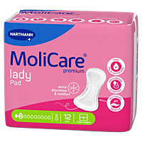 MOLICARE Lady inkontinenční dámské vložky 2 kapky 12 kusů
