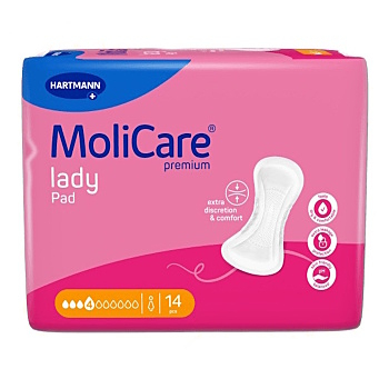 MOLICARE Lady inkontinenční vložky 4 kapky 14 kusů (Inkontinenční vložky)