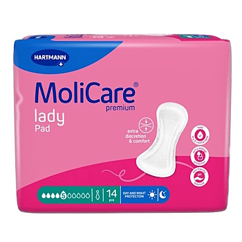 MOLICARE Lady inkontinenční vložky 5 kapky 14 kusů (Inkontinenční vložky)