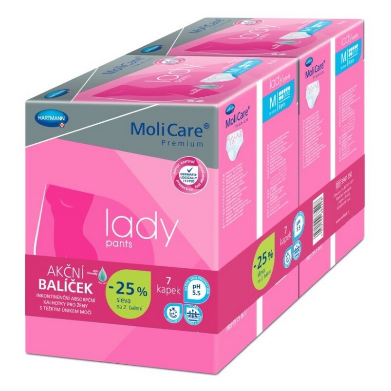 MOLICARE Lady Pants inkontinenční kalhotky 7 kapek M 2x8 kusů