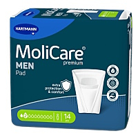 MOLICARE Men inkontinenční vložky 2 kapky 14 kusů