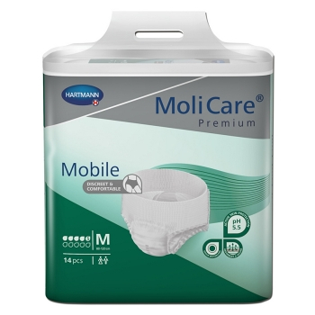 MOLICARE Mobile absorpční kalhotky 5 kapek vel. M 14 kusů
