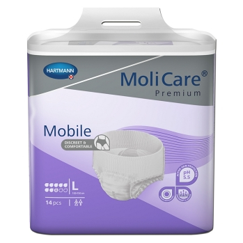 MOLICARE Mobile absorpční kalhotky 8 kapek vel. L 14 kusů, poškozený obal