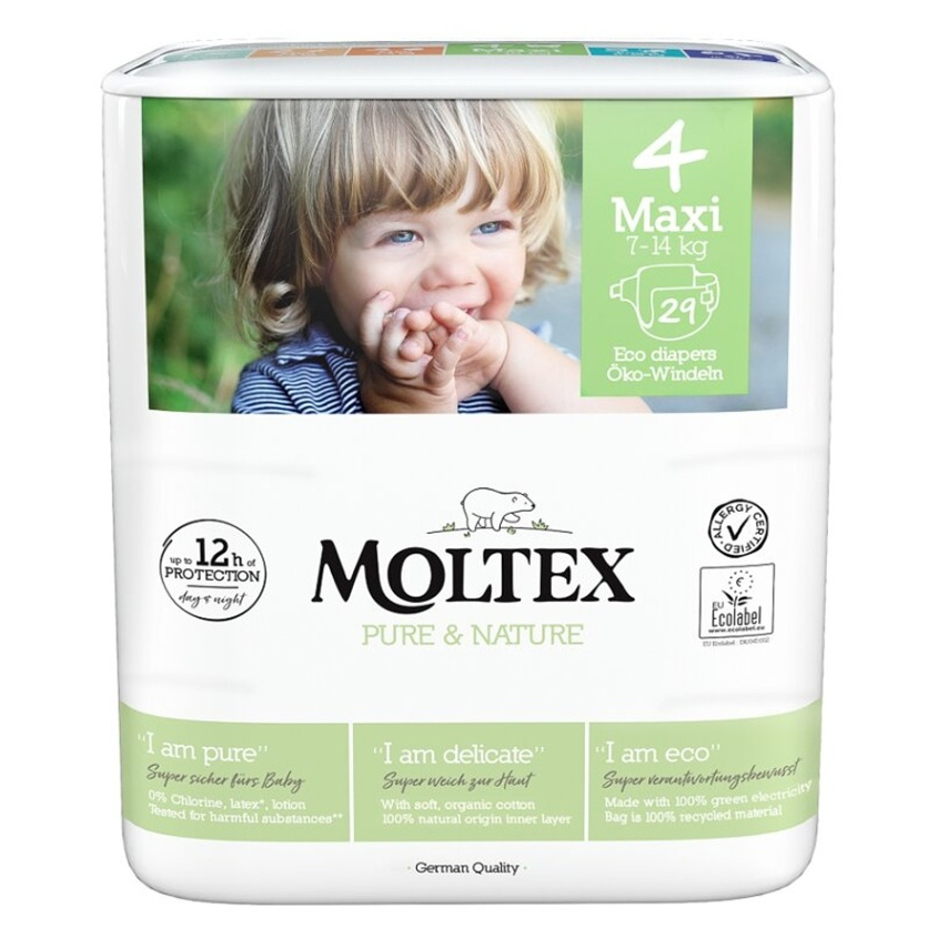 Levně MOLTEX Pure & Nature Maxi 7-14 kg 29 kusů