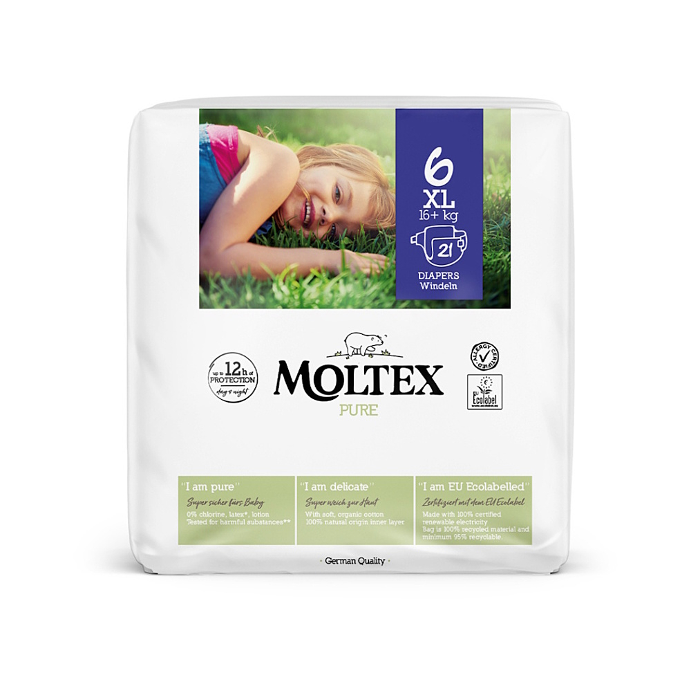 MOLTEX Pure plenky XL 16+ kg 21 kusů