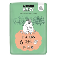 MOOMIN BABY 6 Eko pleny maxi 12–24 kg 34 ks