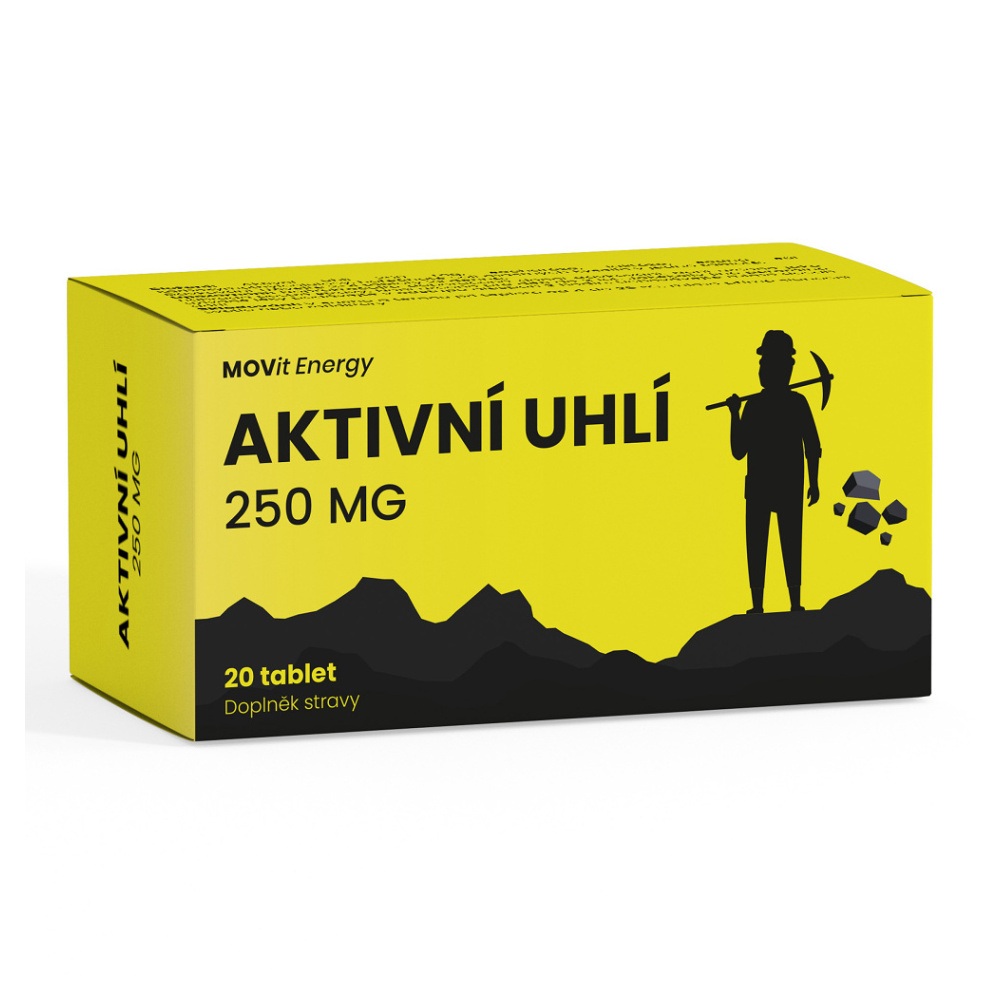 Levně MOVIT ENERGY Aktivní uhlí 250 mg 20 tablet