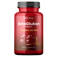 MOVIT ENERGY BetaGlukan 350 mg + vitamin C + D3 + zinek premium 60 kapslí