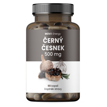 MOVIT ENERGY Černý Česnek 500 mg 90 kapslí (Česnek) - Přírodní, Jednosložkové
