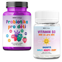 MOVIT ENERGY Probiotika a Vitamín D3 pro děti