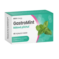 MOVIT ENERGY GastroMint Mátová příchuť, 40 žvýkacích tablet