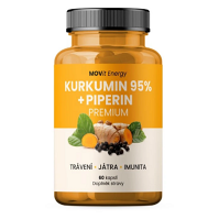 MOVIT ENERGY Kurkumin Extrakt 95 % + Piperin 60 kapslí