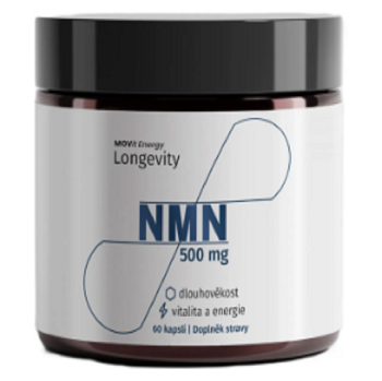 MOVIT ENERGY LONGEVITY NMN 500 mg Nikotinamid mononukleotid 60 kapslí (Dlouhověkost, vitalita, Longevity)