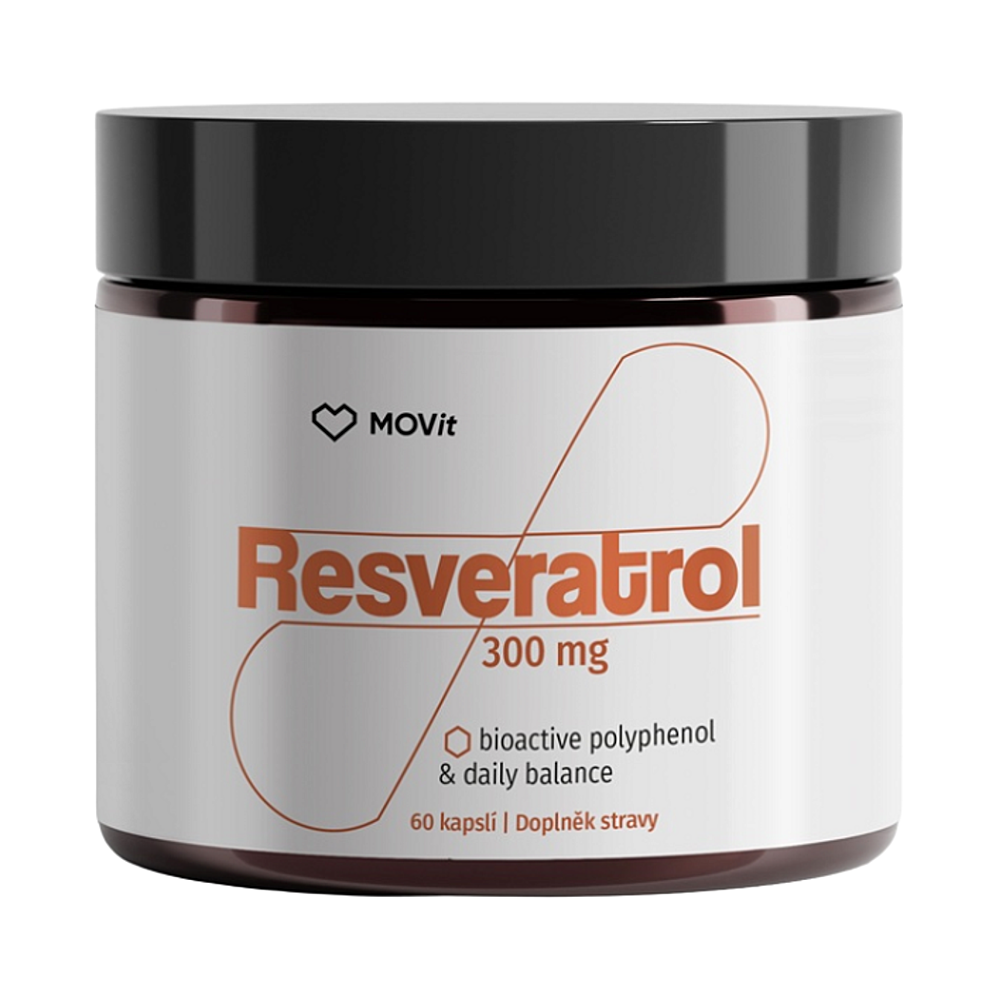 MOVit Energy LONGEVITY Resveratrol 300 mg 60 kapslí