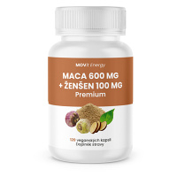 MOVIT ENERGY Maca 600 mg + ženšen 100 mg premium 120 kapslí