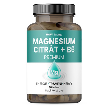 MOVIT ENERGY Magnesium Citrát 100 mg + B6, 90 tablet (Energie a únava) - Vícesložkové