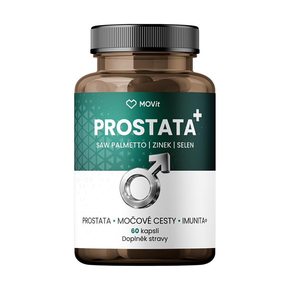 MOVIT ENERGY PROSTATA + Saw palmetto & zinek & selen, 60 kapslí