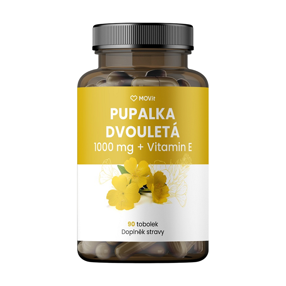 MOVIT Pupalka dvouletá 1000 mg + vitamin E 90 tobolek