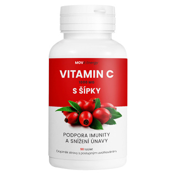MOVIT ENERGY Vitamin C 1000 mg s šípky 90 tablet, poškozený obal