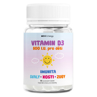 MOVIT ENERGY Vitamin D3 800 I.U. pro děti 90 tablet