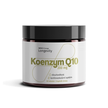 MOVIT LONGEVITY Koenzym Q10 200 mg Extra Strong 60 tobolek (Koenzym Q10) - Vícesložkové