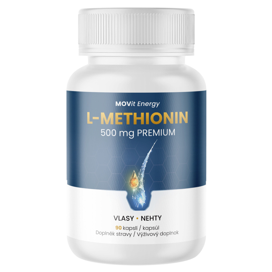 E-shop MOVIT ENERGY Methionin PREMIUM 500 mg 90 veganských kapslí