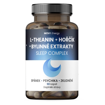 MOVIT Sleep Complex L-Theanin + Hořčík + Bylinné extrakty 90 kapslí (Na spánek) - Vícesložkové