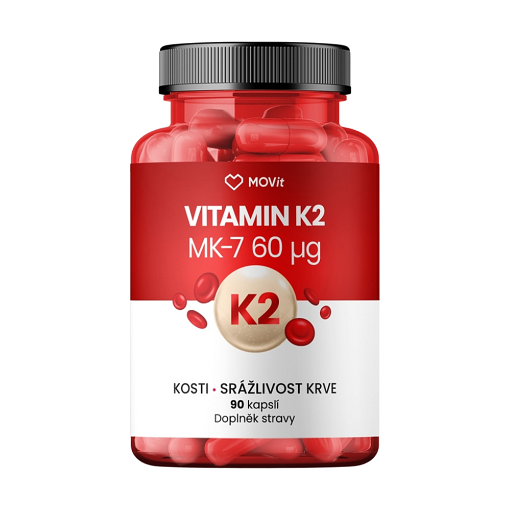 MOVIT ENERGY Vitamin K2 MK-7 60 mcg, 90 kapslí