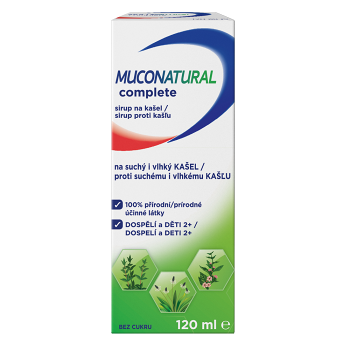 MUCONATURAL Complete sirup 120ml, expirace