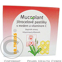 DR. THEISS Mucoplant jitrocelové pastilky-med+vitamin C 50 g