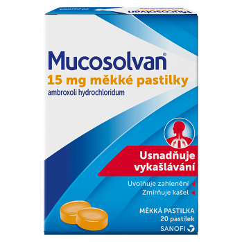 MUCOSOLVAN 15 mg 20 pastilek