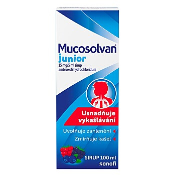MUCOSOLVAN Junior sirup 100 ml (Na vlhký kašel) - Jednosložkové