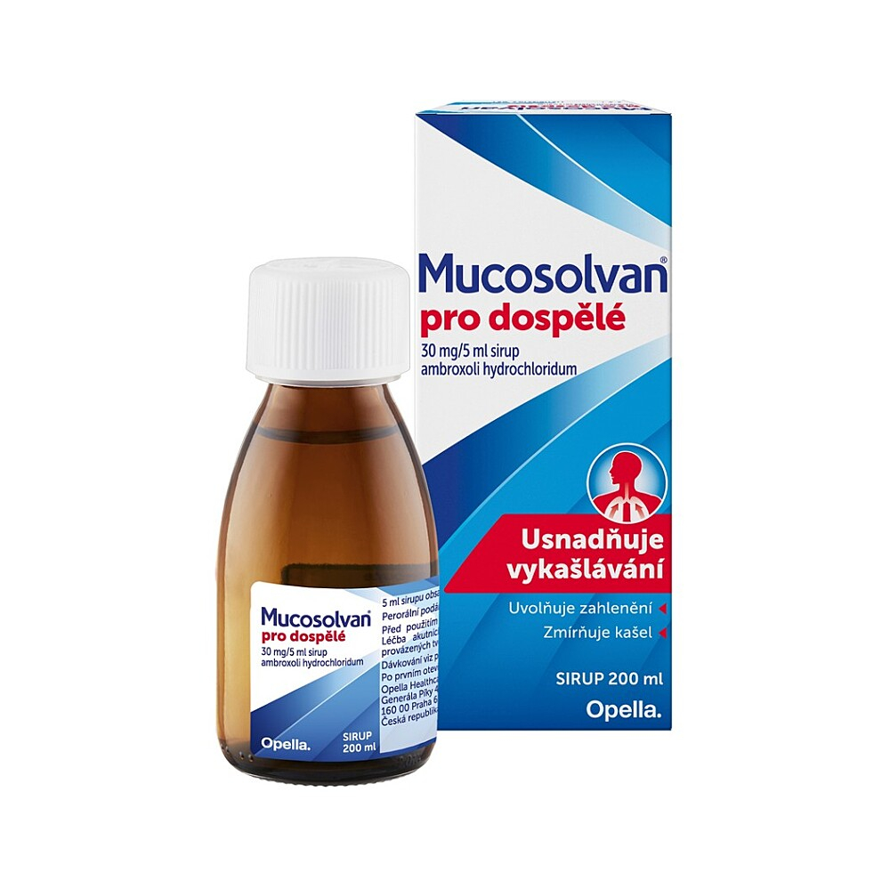 Mucosolvan pro dospělé 30mg/5ml sir.1x200ml koupíte na Lekarna.cz