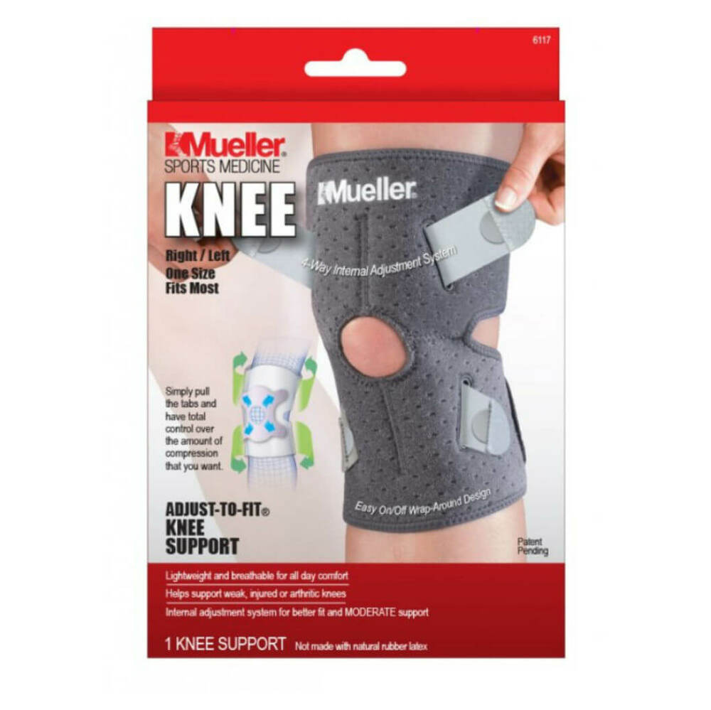 E-shop MUELLER Adjust-to-fit knee Support Bandáž na koleno 1 kus