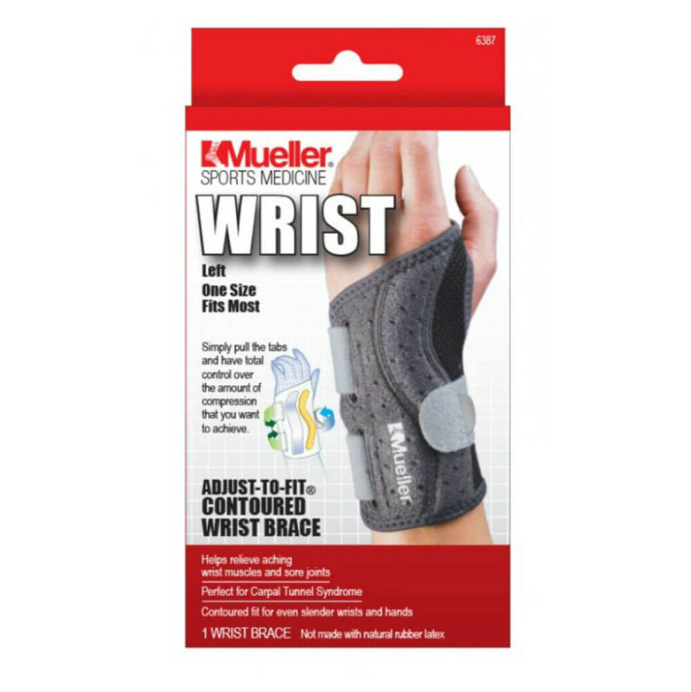 E-shop MUELLER Adjust-to-fit Wrist Brace Ortéza na levé zápěstí 1 kus