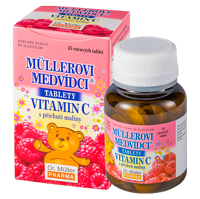 DR. MÜLLER Müllerovi medvídci s vitaminem C s příchutí maliny 45 tablet
