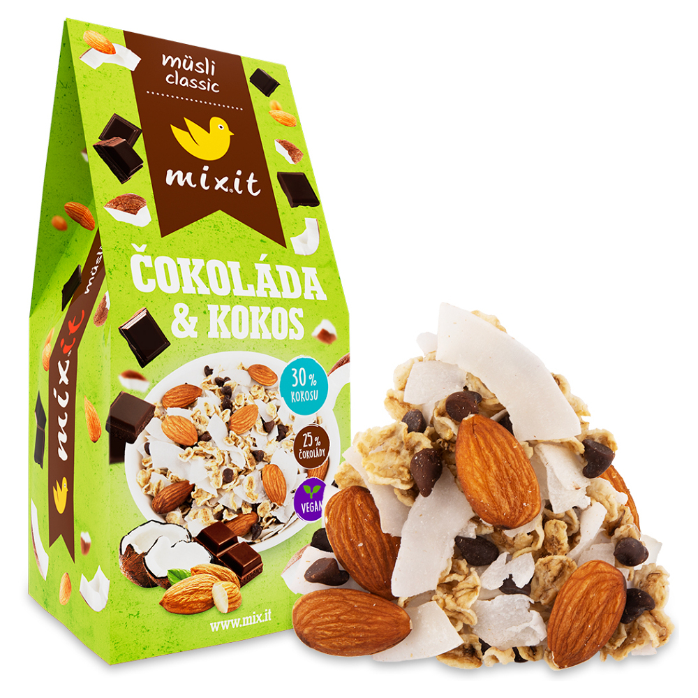 E-shop MIXIT Müsli classic čokoláda & kokos 320 g