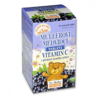 DR. MÜLLER Müllerovi medvídci s vitaminem C s příchutí černého rybízu 45 tablet DR. MÜLLER Müllerovi medvídci s vitaminem C s příchutí černého rybízu 45 tablet