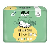MUUMI BABY 1 Newborn 2–5 kg eko pleny 25 ks