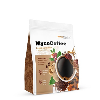 MycoMedica MycoCoffee 20x3.5 gramů (Káva s příchutí) - Instantní