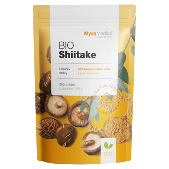 MYCOMEDICA Shiitake sušená 100 g (Čínské houby) - Přírodní, Jednosložkové