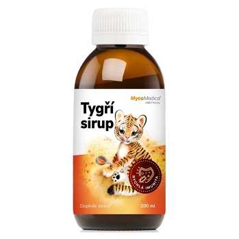 MYCOMEDICA Tygří sirup 200 ml (Dýchání, dýchací cesty) - Bylinné, Vícesložkové, Přírodní