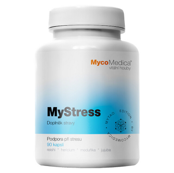 MYCOMEDICA MyStress 90 kapslí (Čínské houby) - Přírodní, Vícesložkové