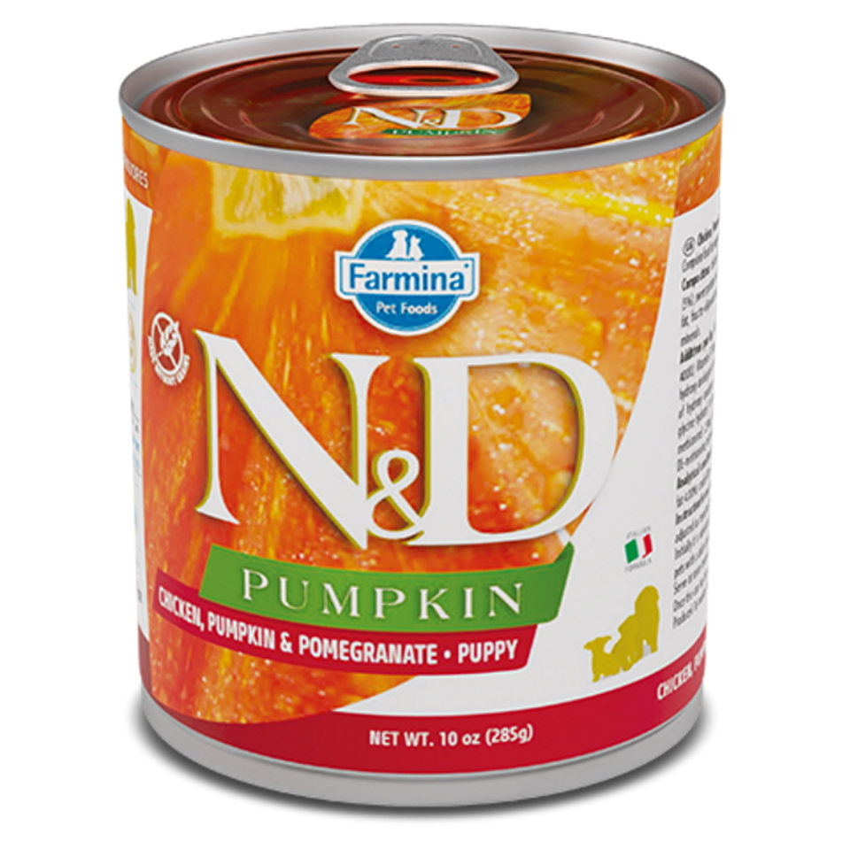E-shop N&D Pumpkin Chicken & Pomegranate Puppy pro štěňata 285 g