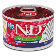 N&D Quinoa weight management lamb & brocolli mini pro malá plemena psů 140 g