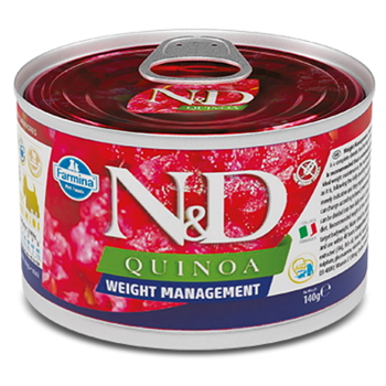 N&D Quinoa weight management lamb & brocolli mini pro malá plemena psů 140 g