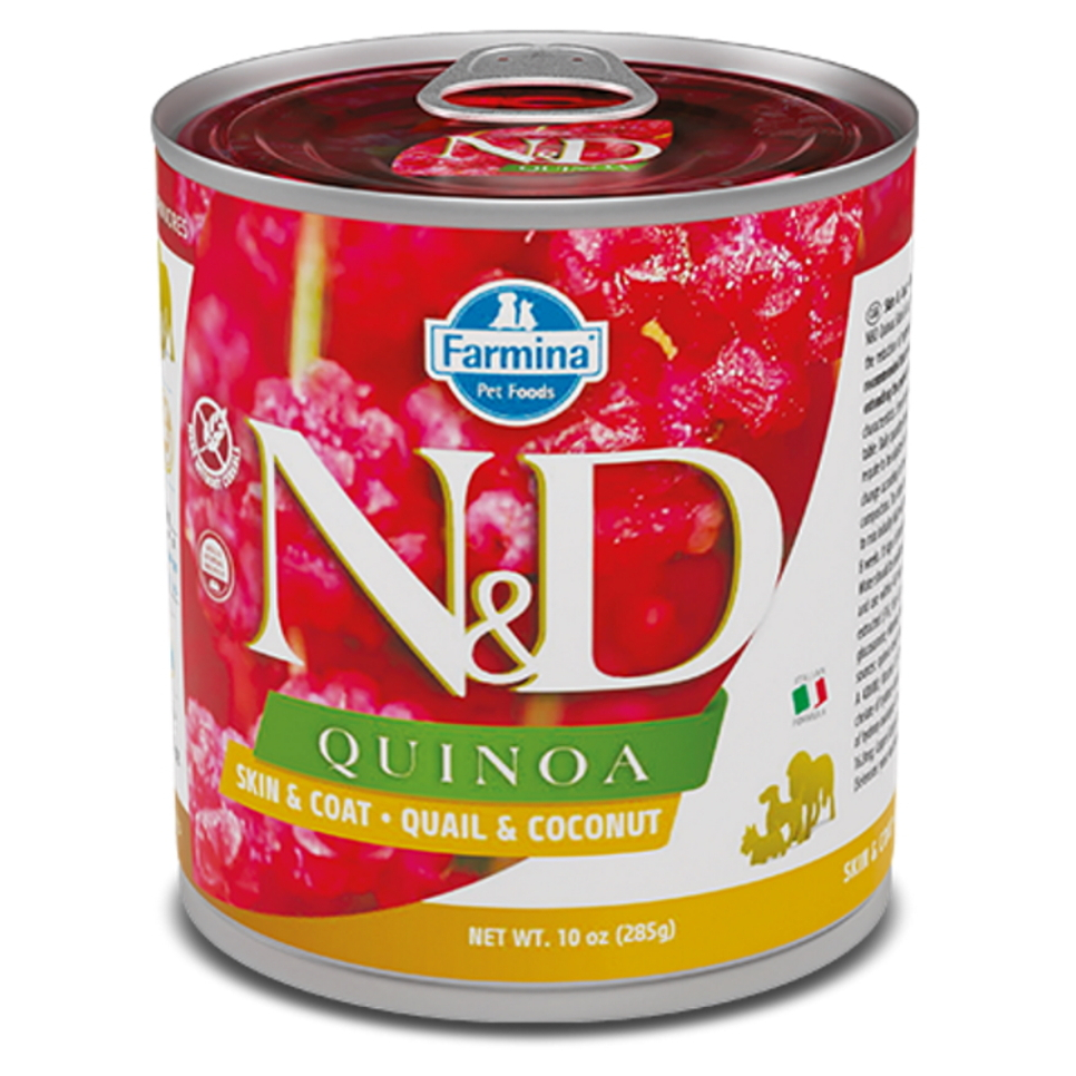 E-shop N&D Quinoa Quail & Coconut Adult pro psy 285 g