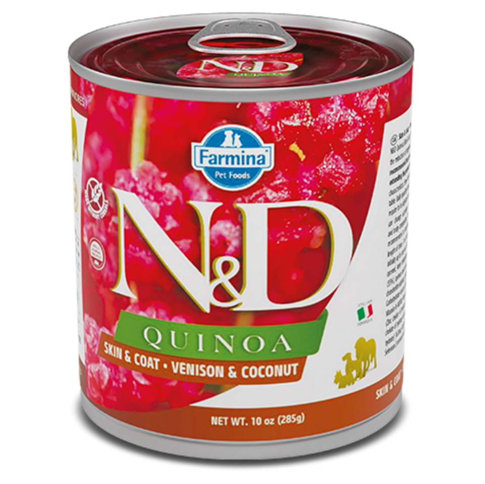 E-shop N&D Quinoa Venison & Coconut Adult pro psy 285 g
