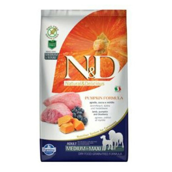 N&D GF Pumpkin DOG Adult M/L Lamb & Blueberry 2,5 kg