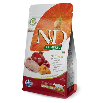 N&D Pumpkin Neutered Quail & Pomegranate pro kočky 1,5 kg